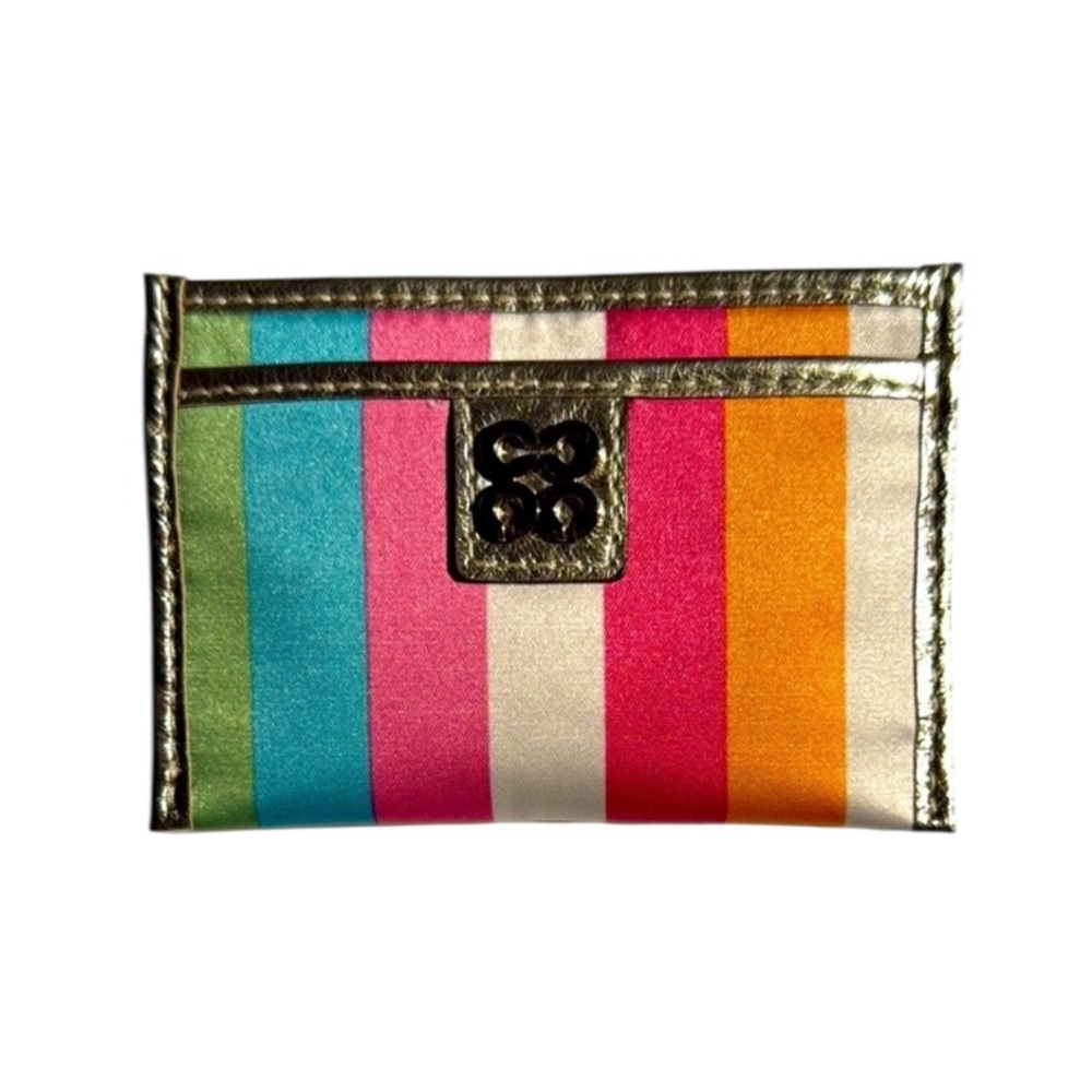 NWOT Coach  Colorful Striped Legacy Card Holder Wallet